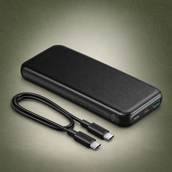CHOETECH B627 10000mAh Power Bank, 18W USB-C PD & QC 3.0