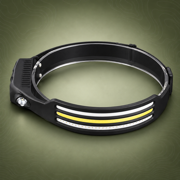 230° Wide‑Beam LED Headlamp with Motion Sensor | PrepPro