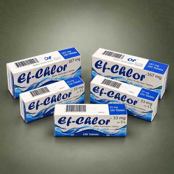 EF‑Chlor Water Purification Tablets – Portable Clean Water