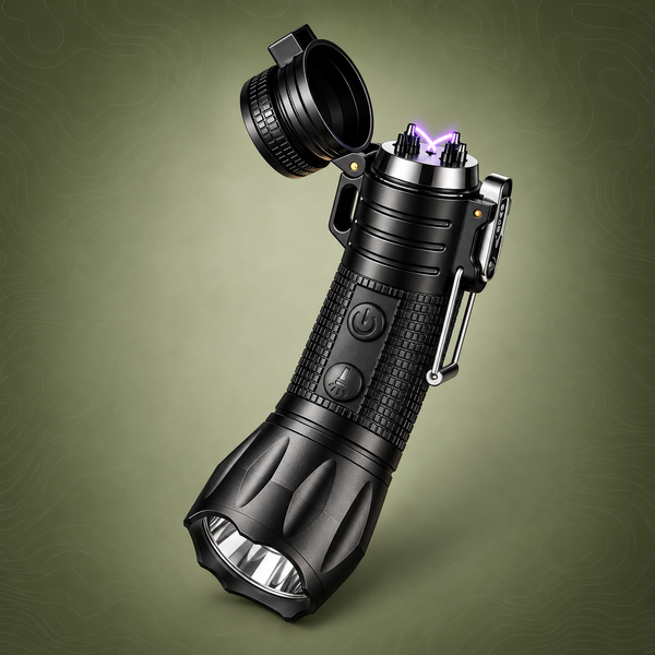 3‑in‑1 Arc Lighter with Flashlight | PrepPro