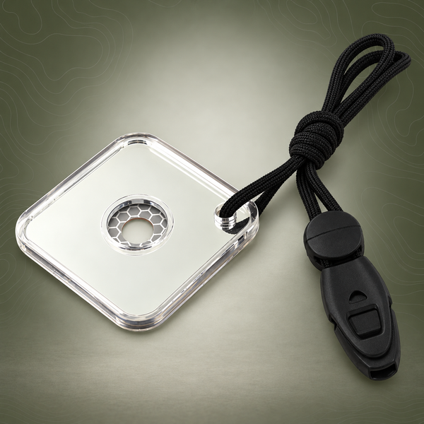 Emergency Signal Mirror with Whistle – Compact Survival Tool