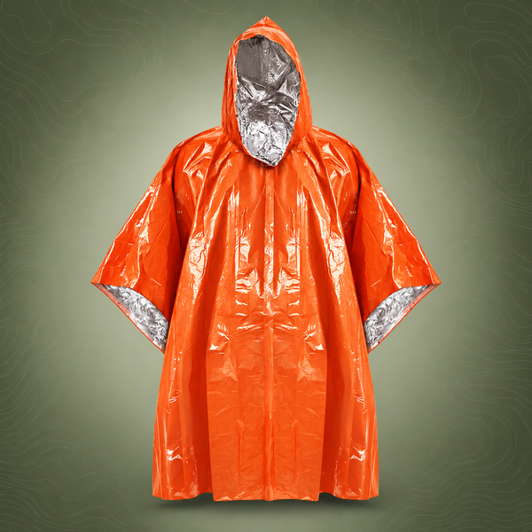 Emergency Survival Poncho – Compact Waterproof Heat‑Retaining | PrepPro