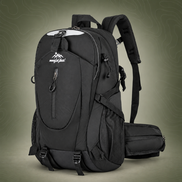Professional Large Capacity Hiking Backpack - Black
