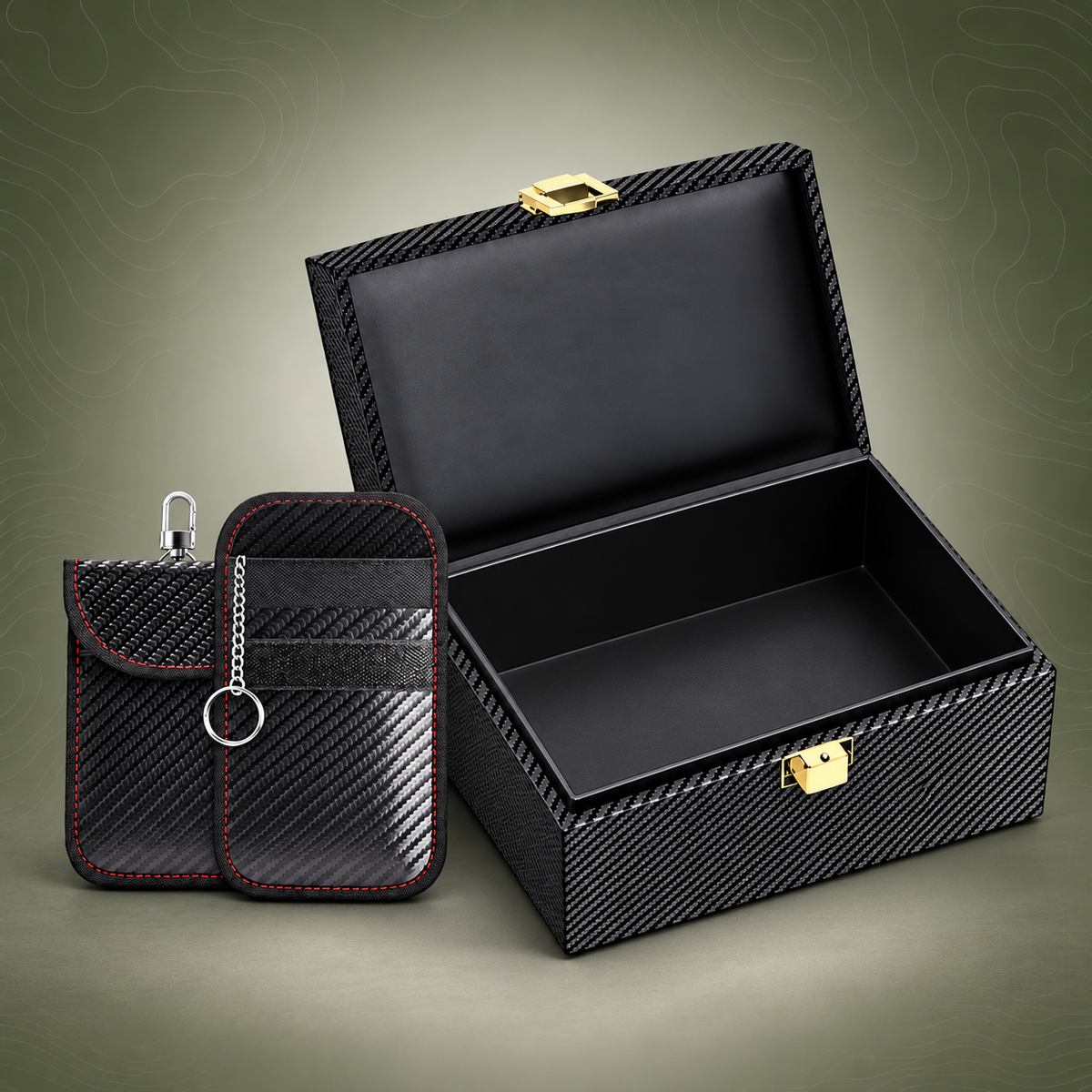 Faraday Box with Faraday Pouch 2 Pack
