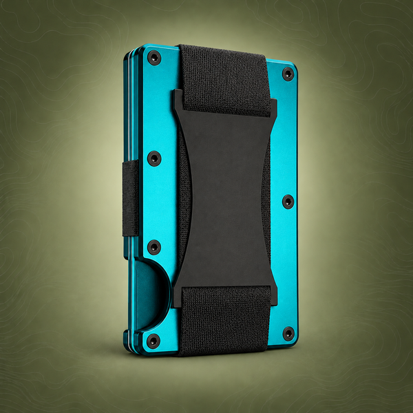 Fluorescent green Slim RFID Blocking Aluminum Card Holder