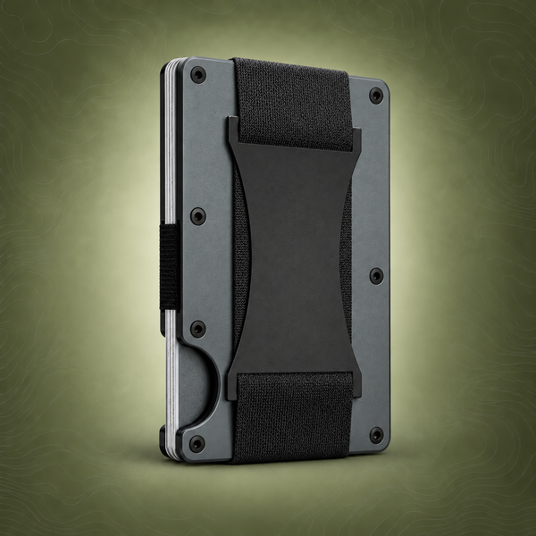Dark grey Slim RFID Blocking Aluminum Card Holder