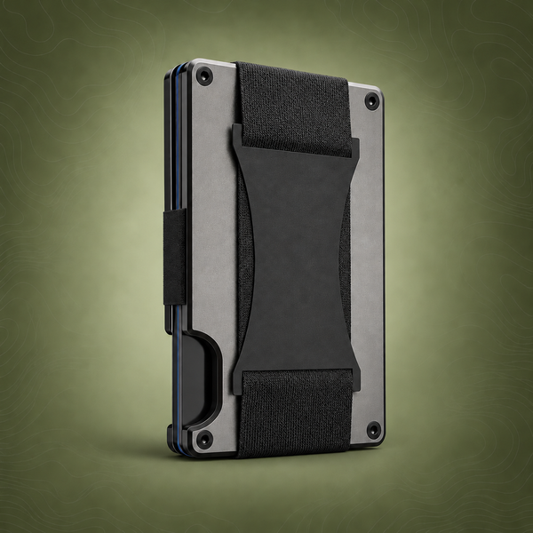 Grey Slim RFID Blocking Aluminum Card Holder