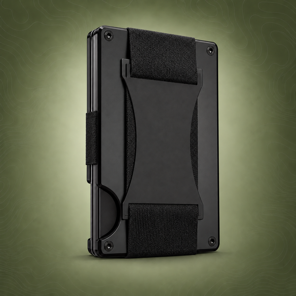 Black Slim RFID Blocking Aluminum Card Holder