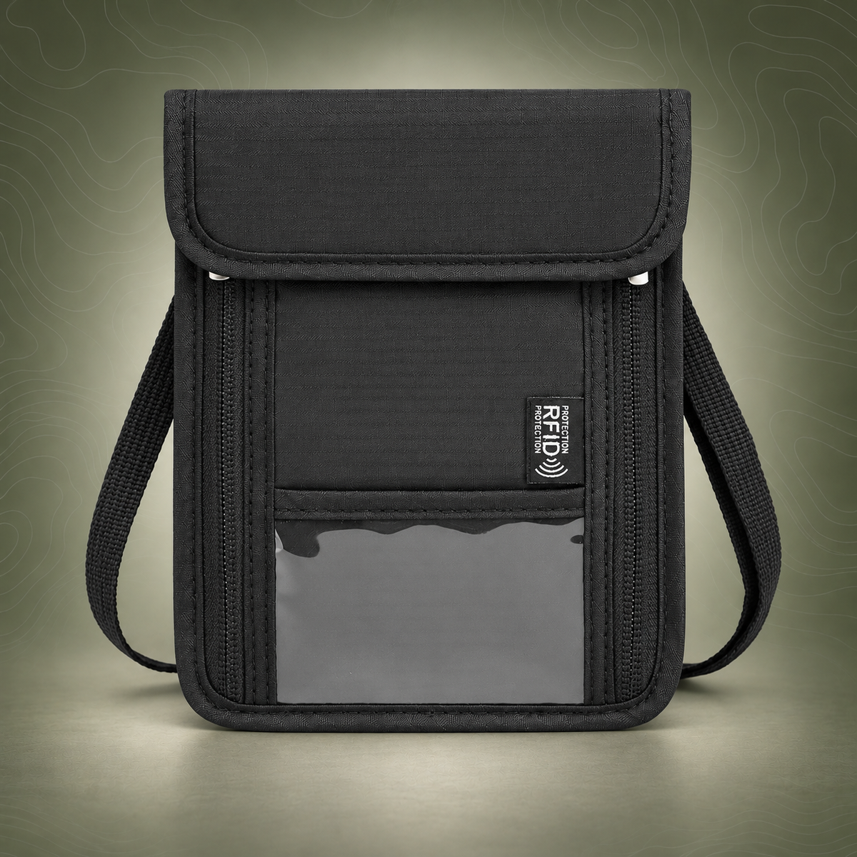RFID Blocking Neck Wallet Small Crossbody Bag