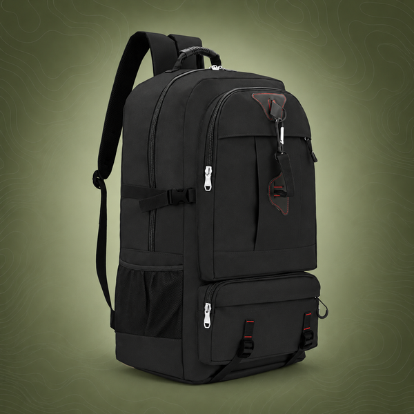 60L Outdoor Hiking Camping Bag (Black)