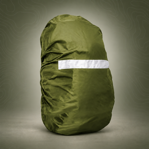 High-Visibility Backpack Rain Cover with Reflective Strip Water-Resistant - M