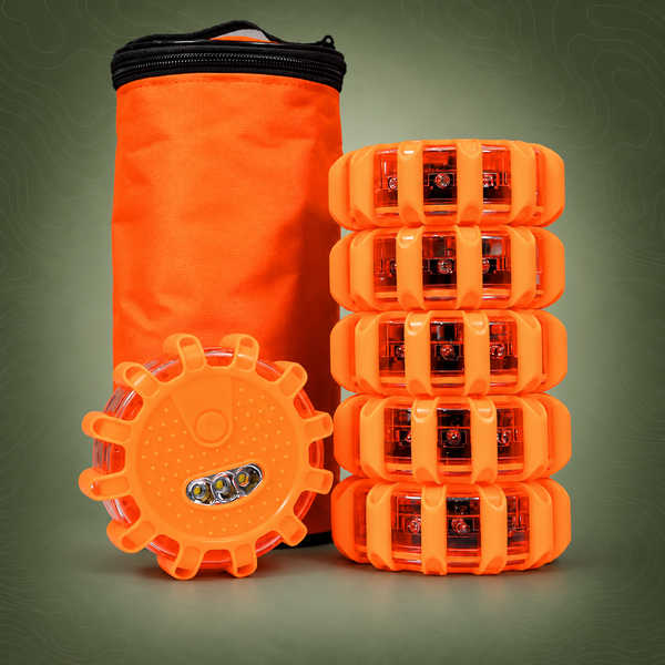 6-Pack LED Roadside Torches with Magnetic Base