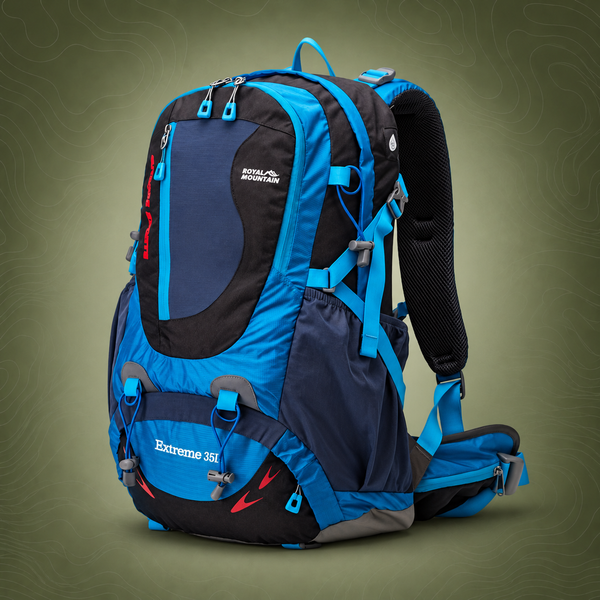 Royal Mountain Extreme 35L Backpack, Blue/Black