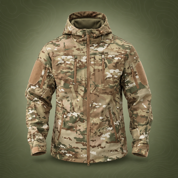 ESDY Softshell Windproof Jacket, Camouflage XXXL