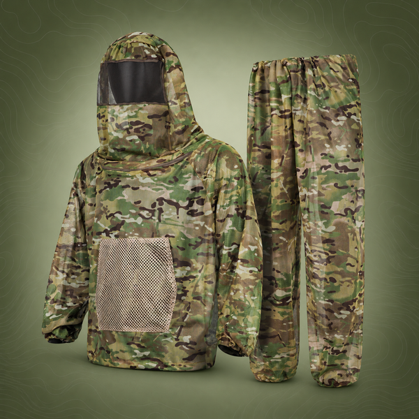 Mosquito Repellent Ghillie Suit, Camouflage (XL/XXL)