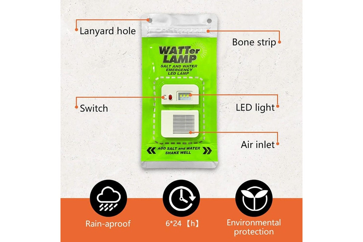Saltwater Emergency Lamp – Battery-Free Survival Lighting - PrepPro Australia