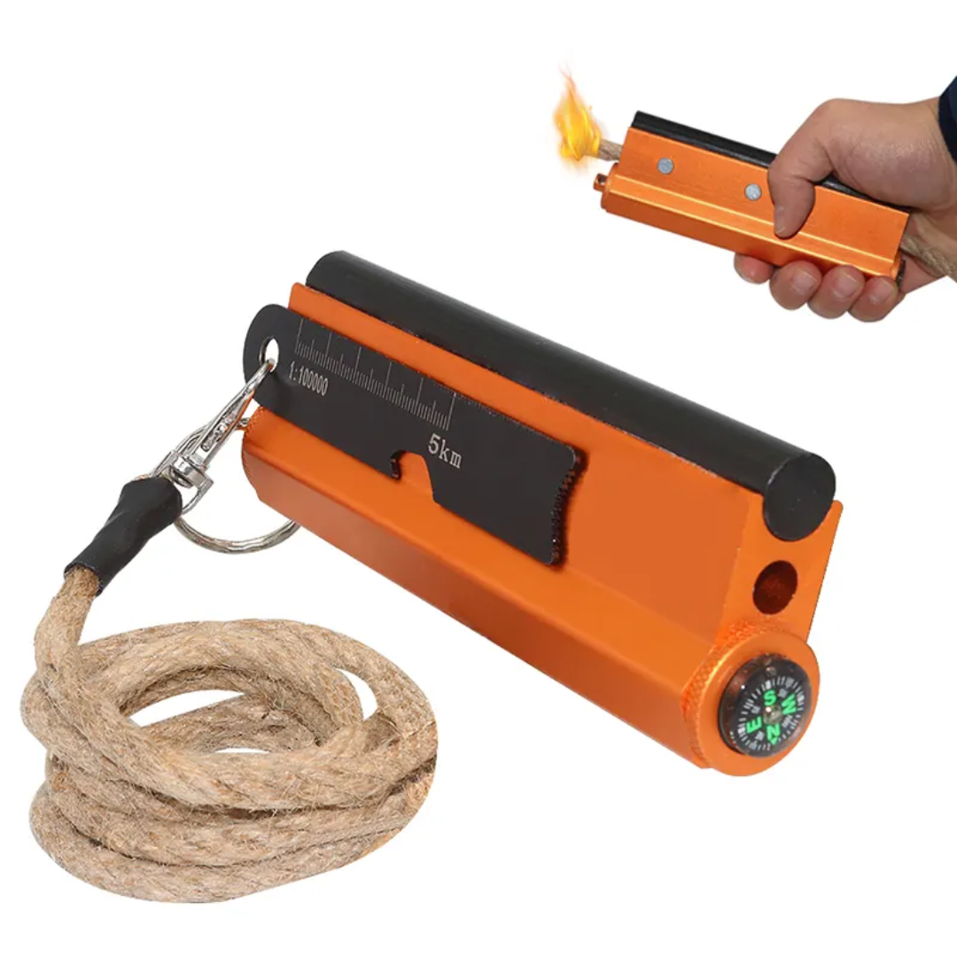 PrepPro® Campfire Torch Ferro Rod Fire Starter Kit – Waterproof, Field-Ready Ignition - PrepPro Australia