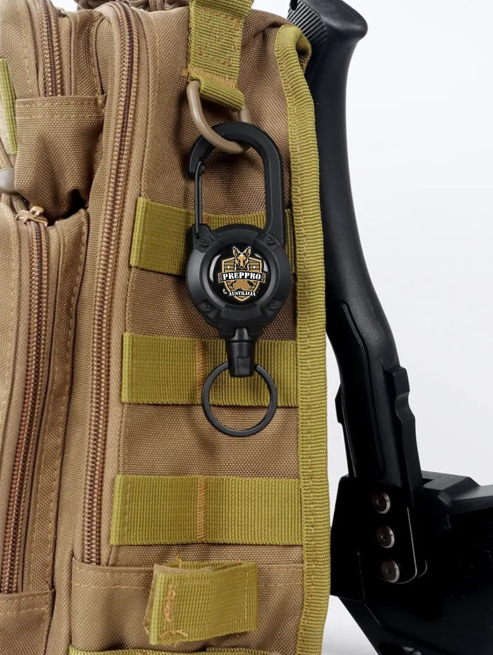 PrepPro® Retractable Carabiner Clip
Grab It. Yank It. Lock It Down.
