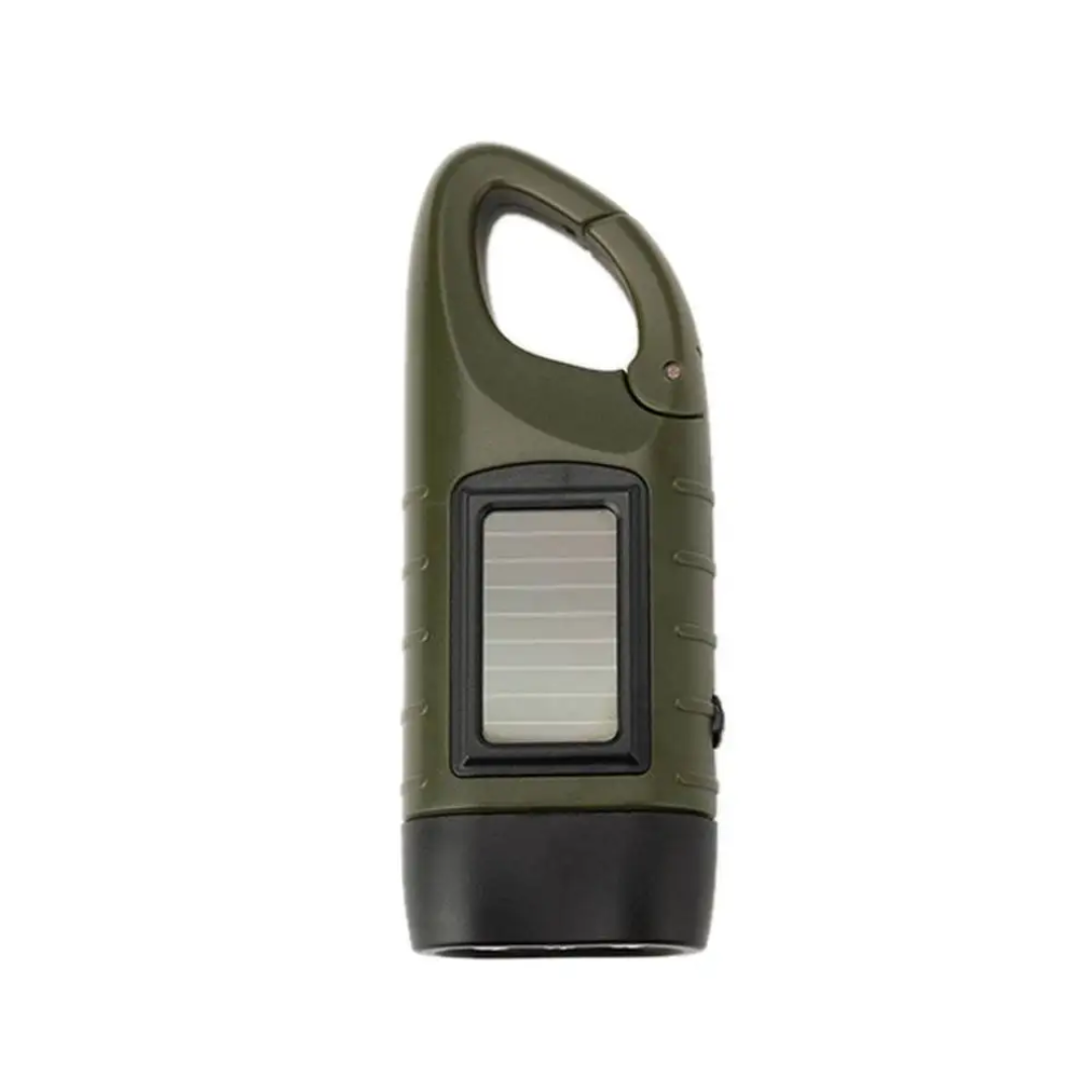 Solar Rechargeable Emergency Torch – Compact Clip-On Camping & Blackout Light