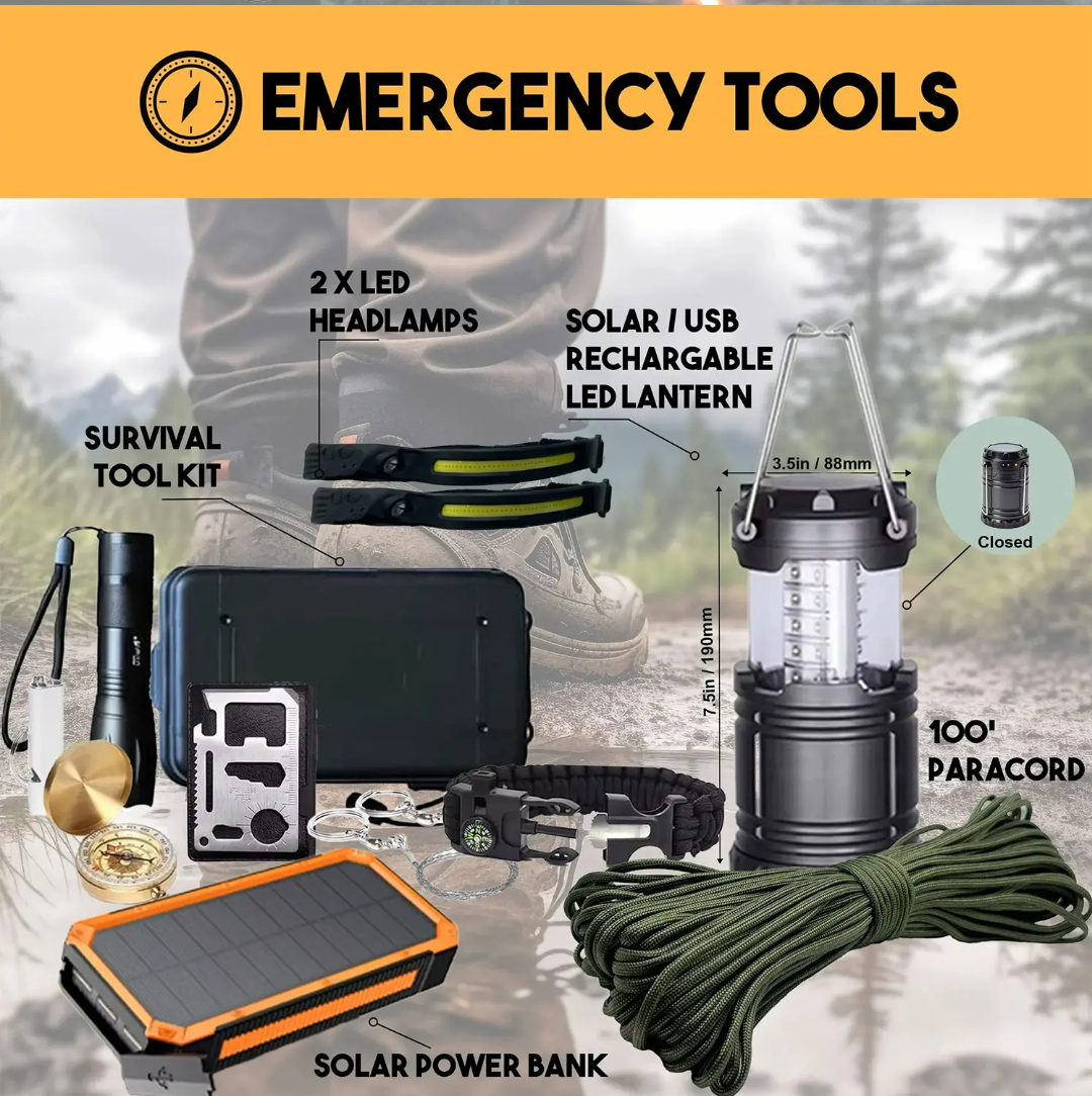 PrepPro Base Camp V2 Two-Person Ultimate Survival & Emergency Kit – 118 Pieces