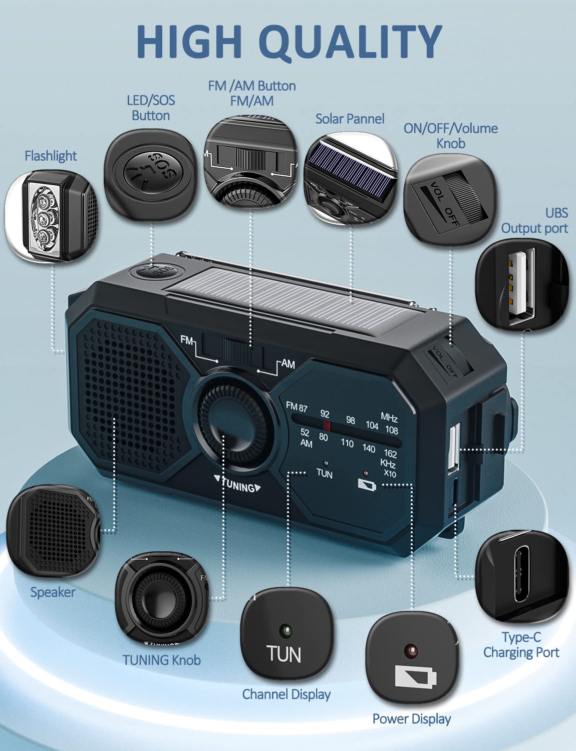 PrepPro Emergency Radio – Multi-Purpose Survival & Power Solution - PrepPro Australia