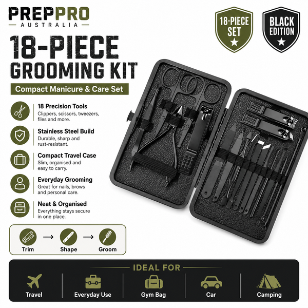 18‑Piece Compact Manicure & Grooming Kit | PrepPro