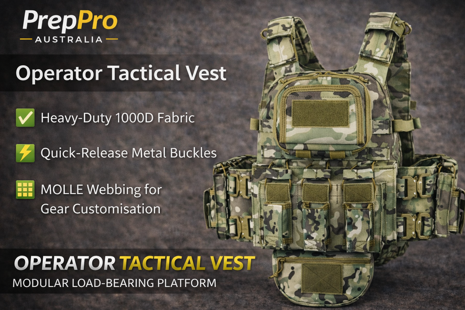 Operator Vest – Modular Load-Bearing Platform