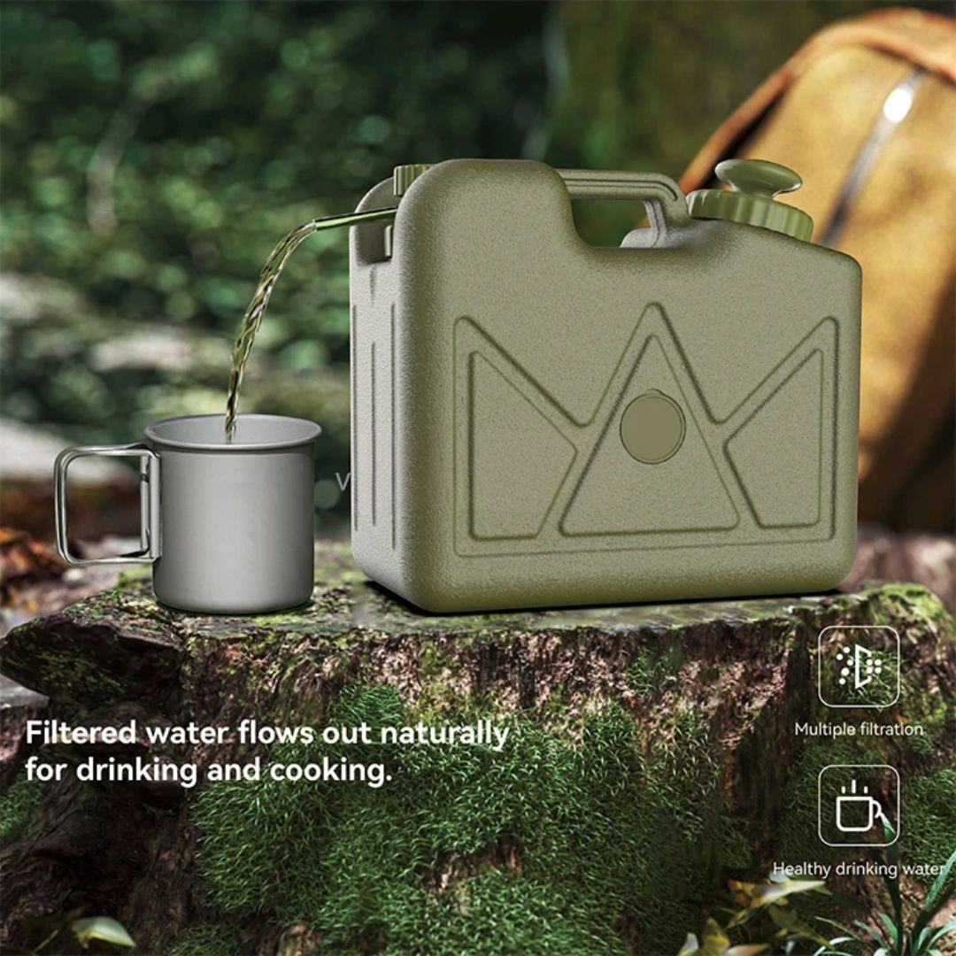 PrepPro 15L Portable Water Purification Jerry Can – Tactical Pressurised Hydration System - PrepPro Australia