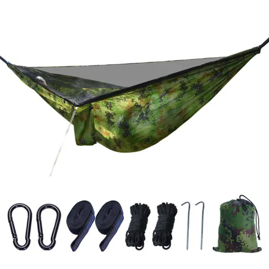 Quick‑Open Mosquito Net Hammock – Insect‑Proof Camping