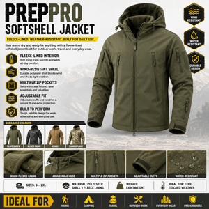 Softshell Jacket – Fleece‑Lined & Weather‑Resistant