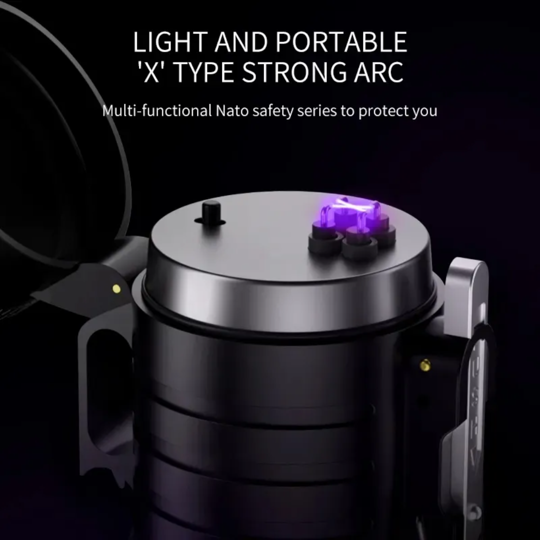 3-in-1 Tactical Arc Lighter Flashlight - PrepPro Australia