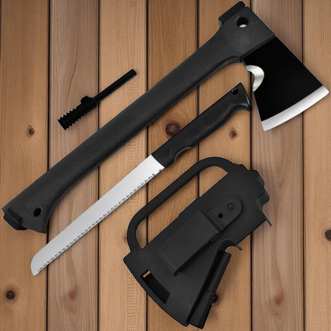PrepPro Tactical 3-in-1 Survival Axe System
Compact. Reliable. Adventure-Ready. - PrepPro Australia