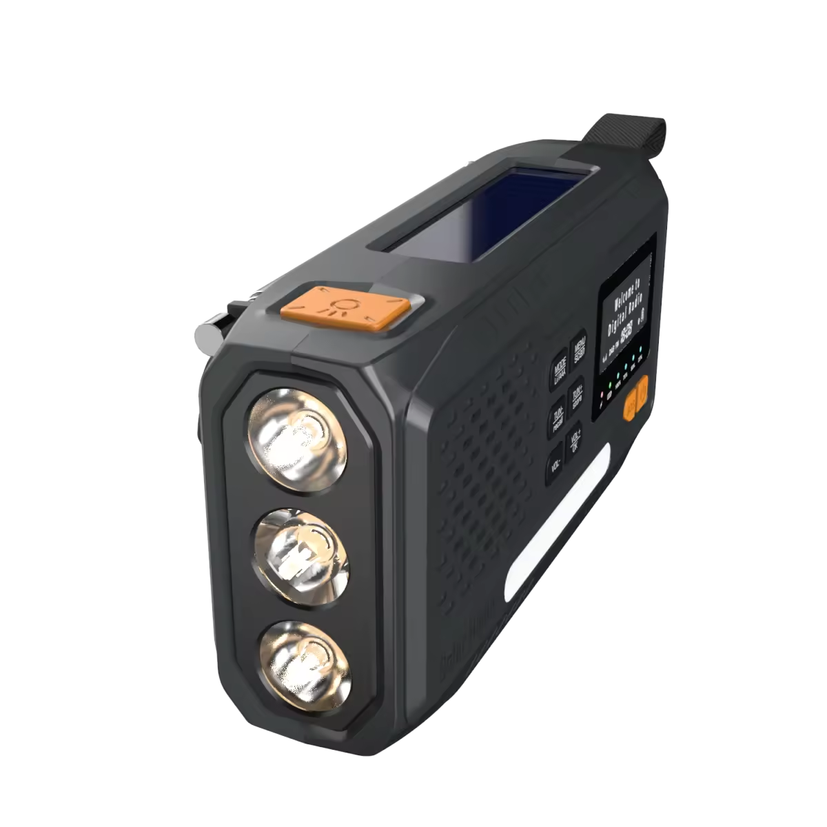 Solar Hand Crank Emergency Radio – Bluetooth, DAB+/FM, 4000mAh Power Bank, LED Torch & SOS Alarm - PrepPro Australia