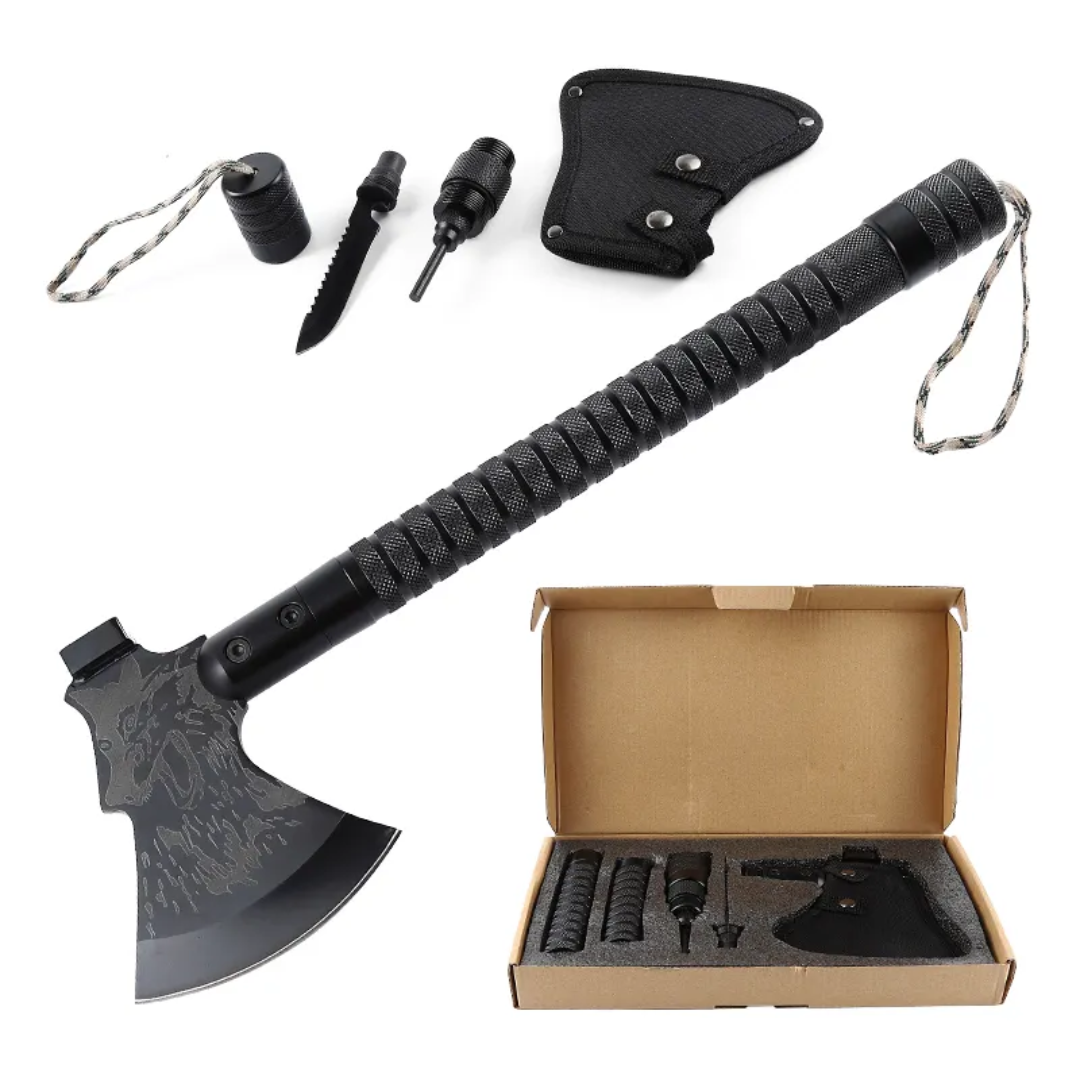PrepPro Wolf Tactical Survival Axe – Built for the Wild, Engineered for Survival - PrepPro Australia