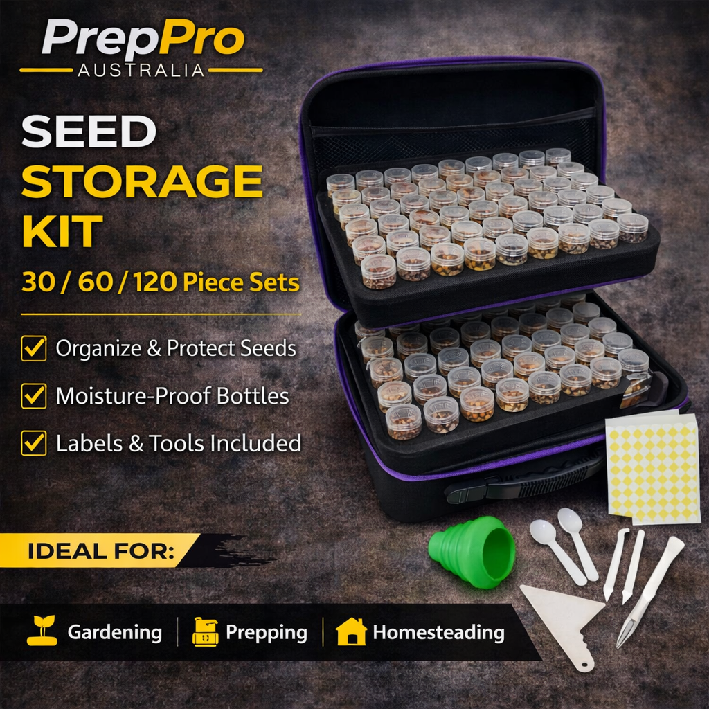 Seed Storage Kit with Case, Labels & Tools