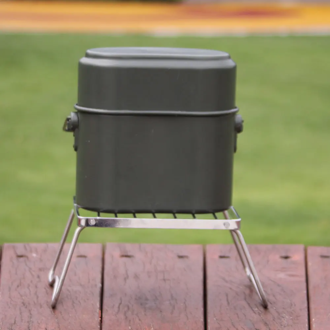 German-Style Aluminium Mess Tin Set with Utensils