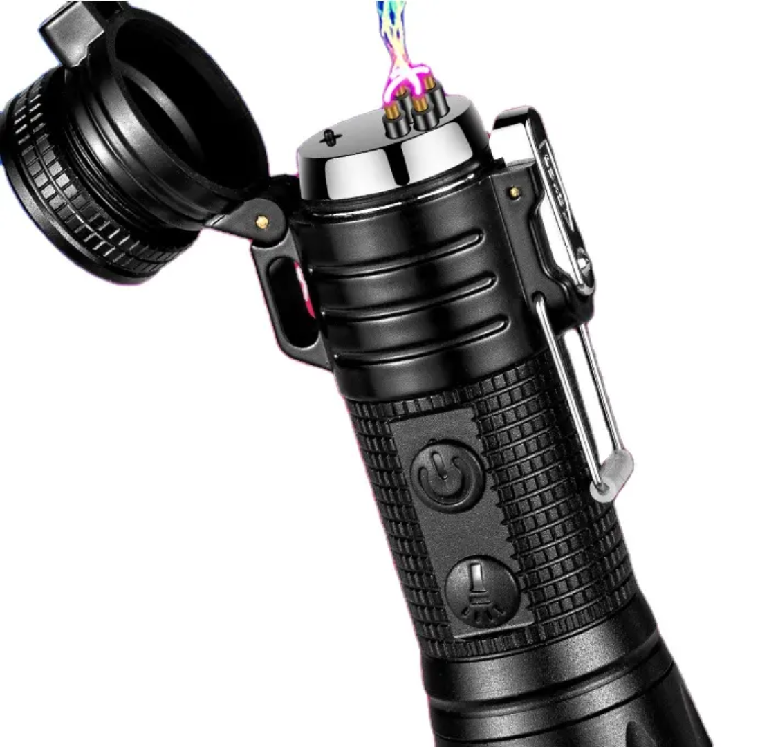 3-in-1 Tactical Arc Lighter Flashlight - PrepPro Australia