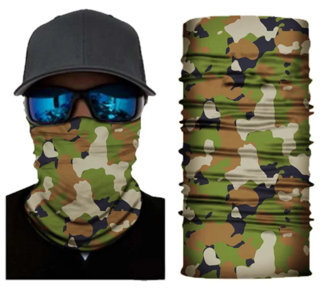 Tactical Camo Multi-Use Neck Gaiter
