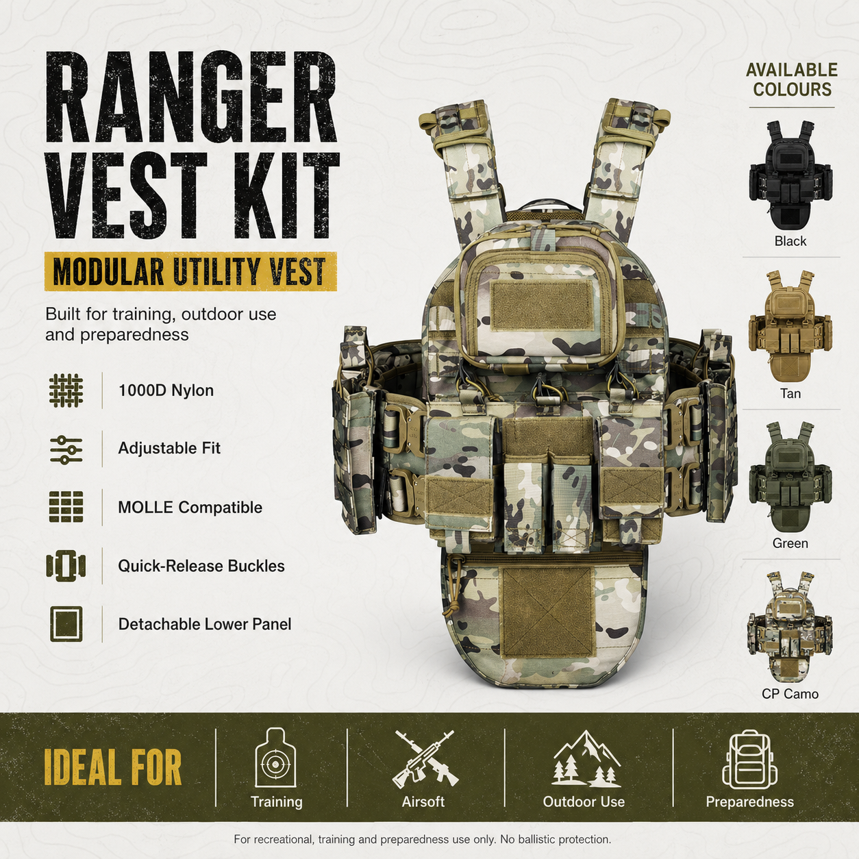 Ranger Modular Vest Kit | PrepPro