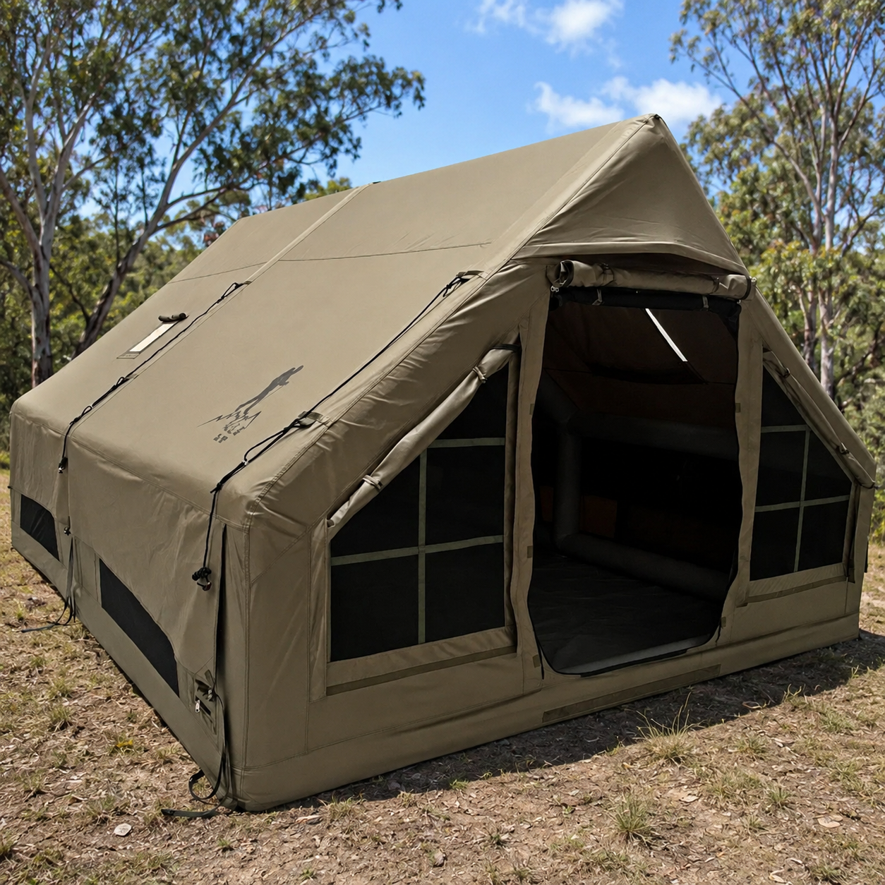 4-Season Inflatable Camping Tent 4m x 3m | 12m² Base Camp Shelter