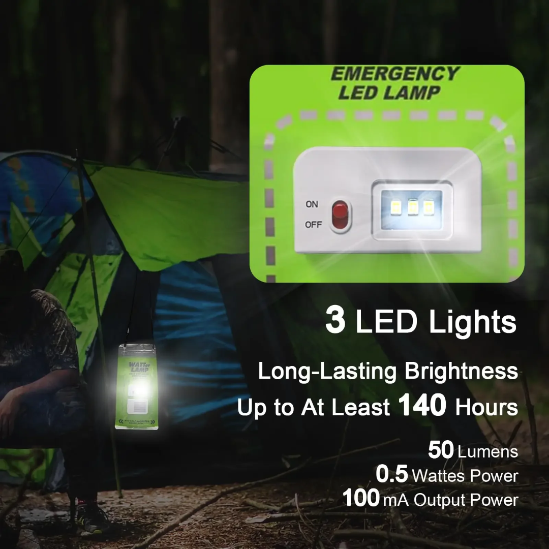 Saltwater Emergency Lamp – Battery-Free Survival Lighting - PrepPro Australia