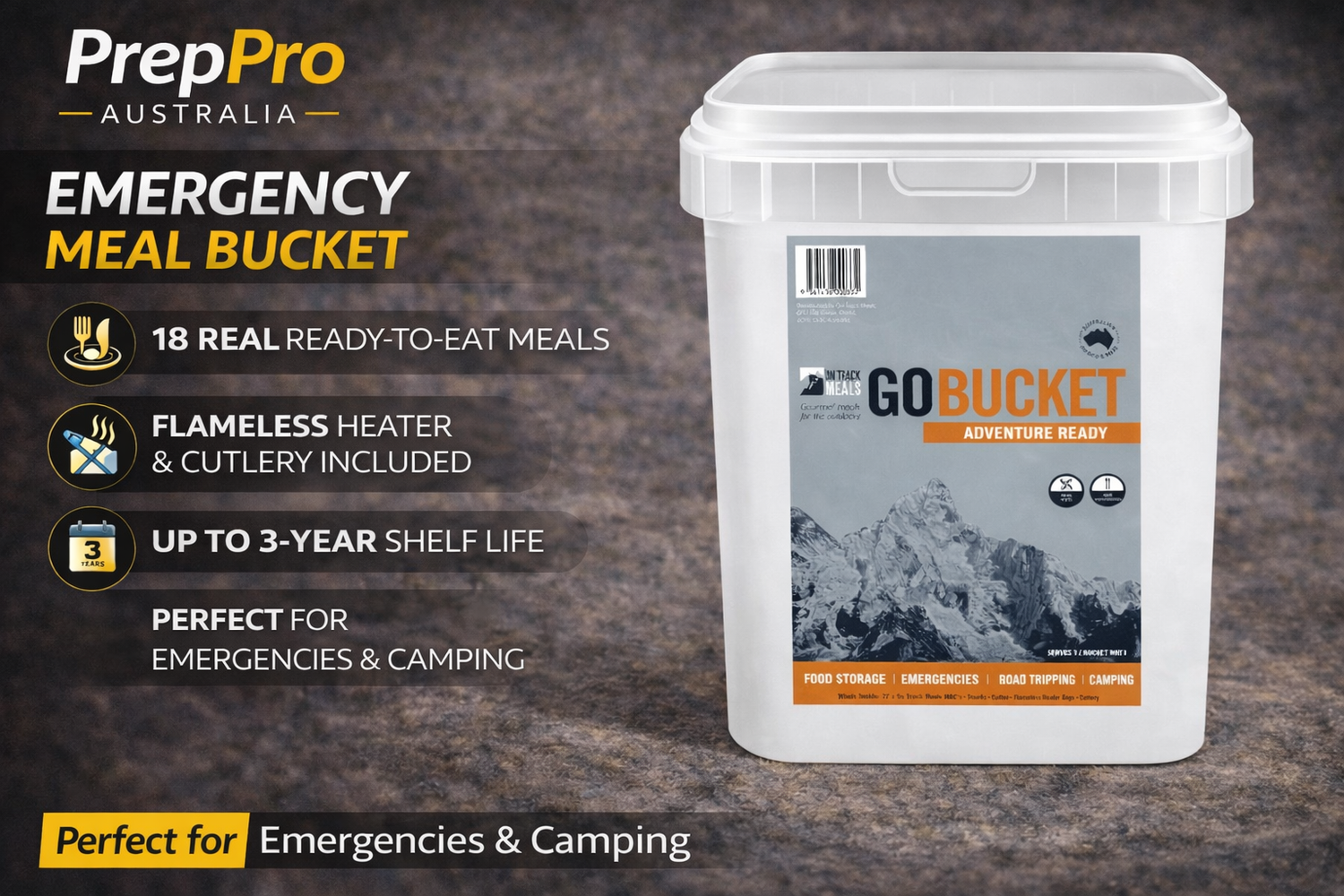 Adventure Ready GoBucket | 5‑Day Emergency Food Kit