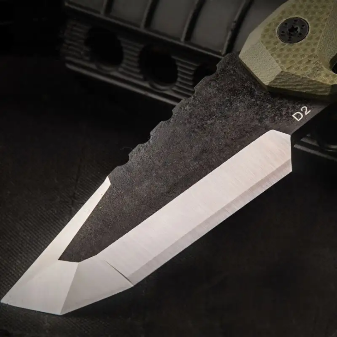 PrepPro “Fang” Tactical Knife – D2 Steel Fixed Blade with Belt Mount - PrepPro Australia