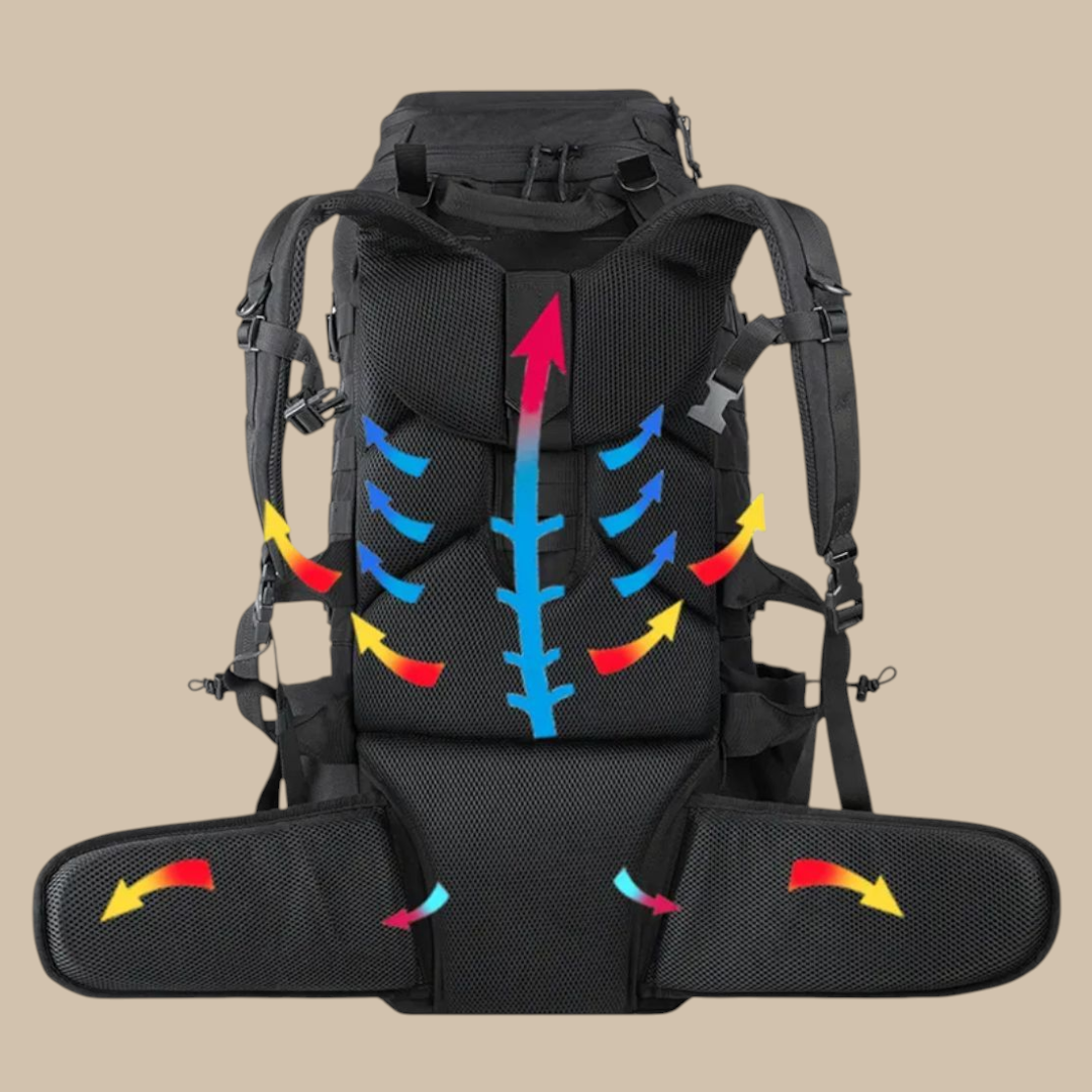 PrepPro 65L Tactical Backpack – Rugged, Versatile & Built for Adventure - PrepPro Australia