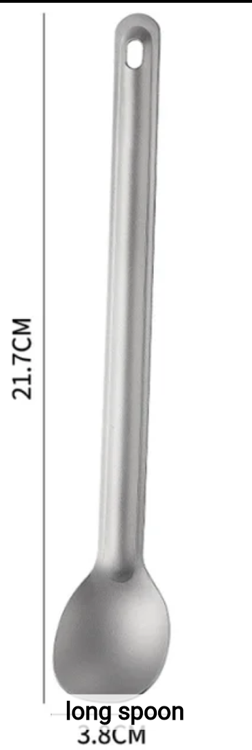 PrepPro Titanium Long-Handled Camping Cutlery Set - PrepPro Australia