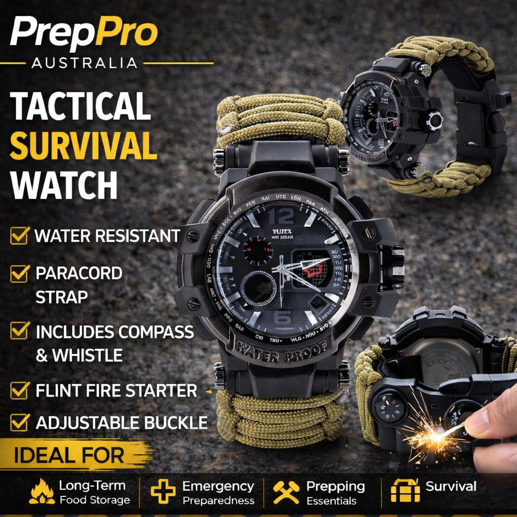 Tactical Survival Watch – Durable Outdoor Functions | PrepPro