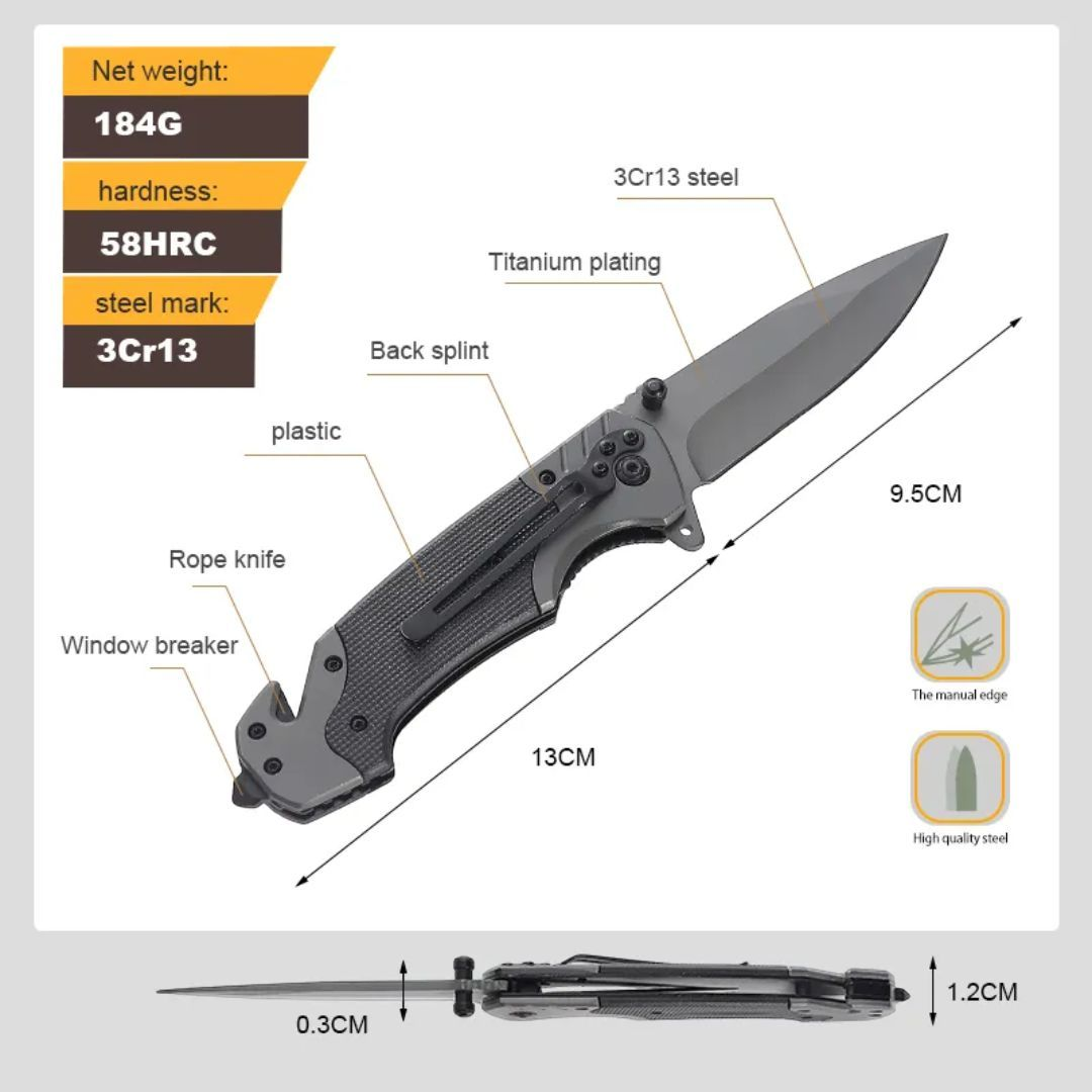 PrepPro Basics – Fold-Out Knife | Durable, Versatile & Everyday Ready - PrepPro Australia