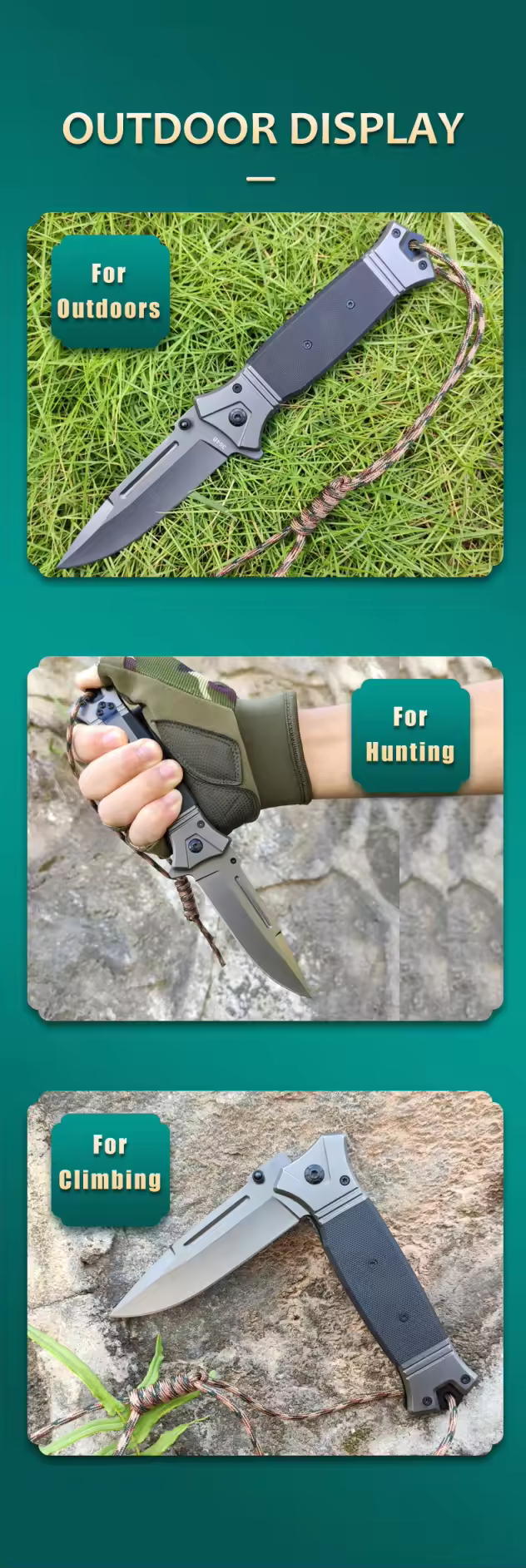 PrepPro Viper -Folding Pocket Knife – Compact, Reliable & Ready for Any Task - PrepPro Australia