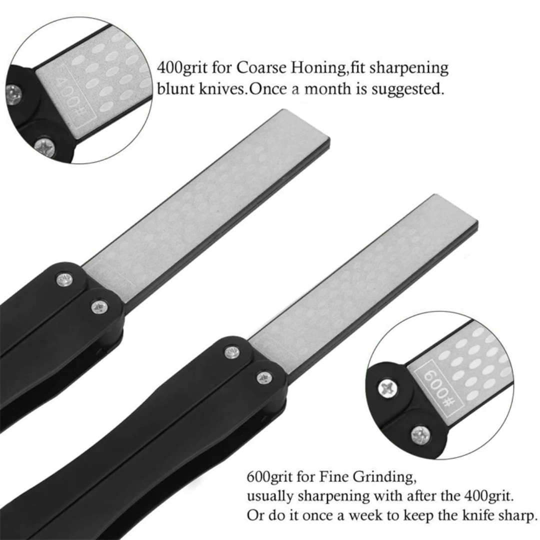 PrepPro Foldable Diamond Knife Sharpener (400/600 Grit) - PrepPro Australia