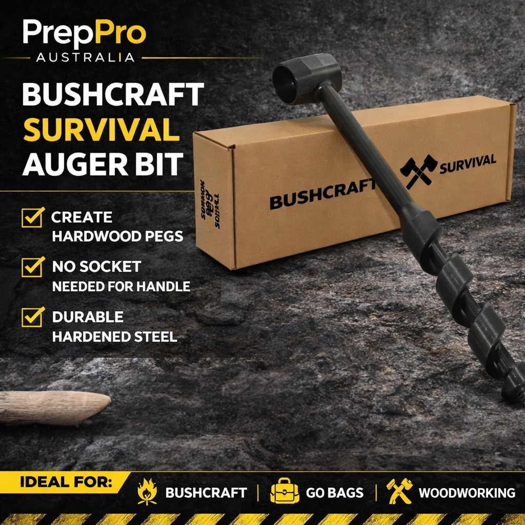 Bushcraft Hand Auger Drill Bit – Survival Shelter & Camp Tool